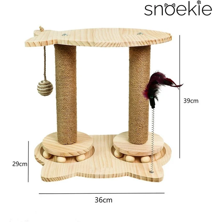SNOEKIE Kratzbaum Snoekie Kleiner Kratzständer im verspielten Fisch- & Katzen-Design – Bild 2
