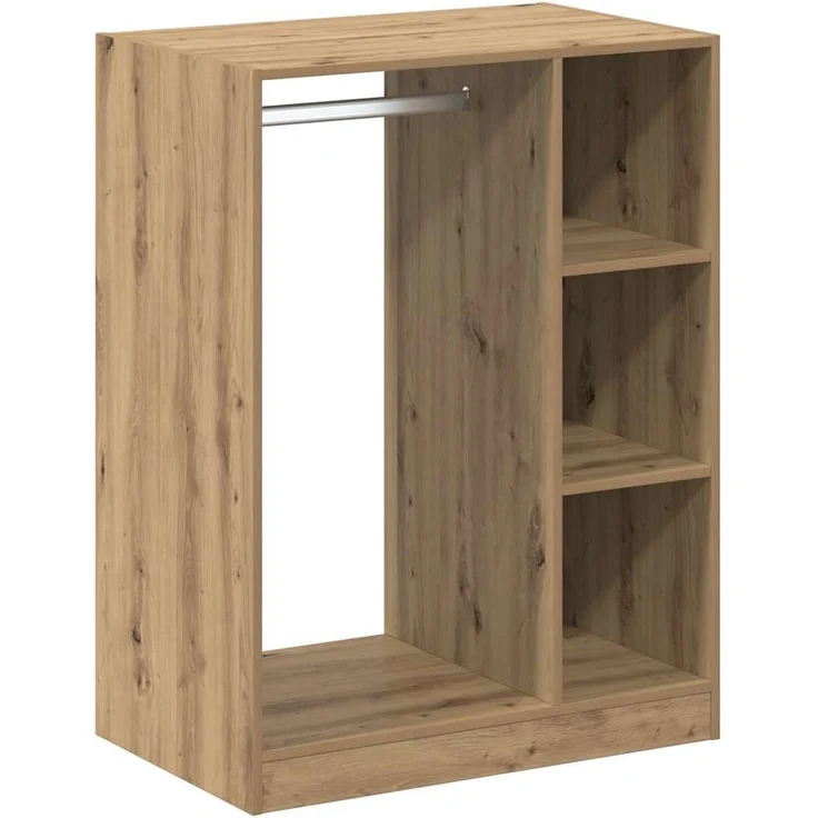 vidaXL Kleiderschrank mit Regal Artisan-Eiche 77 x 48 x 102 cm 879643 – Bild 1