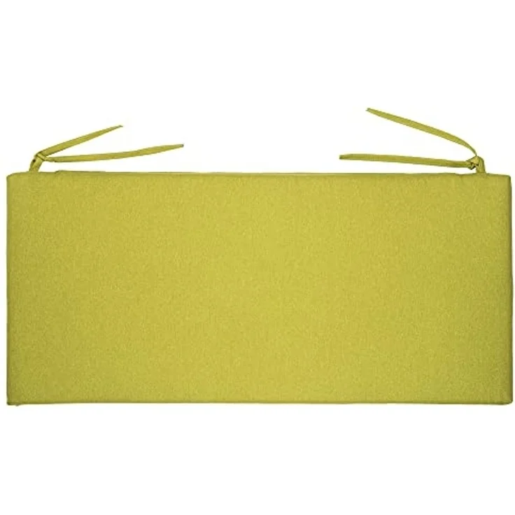 chilly pilley Bankkissen Bankauflage Polsterauflage Reißverschluss mit Schlaufen Kissen für Gartenbank Gartenbankauflage für Gartenmöbel Sitzkissen & Rückenkissen Outdoor (140 x 40 x 5 cm, Grün) – Bild 5