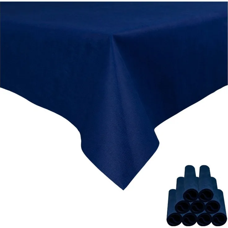 Sensalux Tischdecke Sensalux Tischdecke, abwaschbar, Vorteilspack, 10 Stück, 1mx1m, Blau
