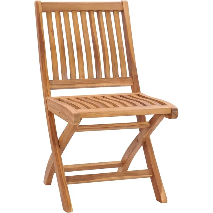 vidaXL Klappbare Gartenstühle mit Kissen 6 Stk. Massivholz Teak 3072856 – Bild 4