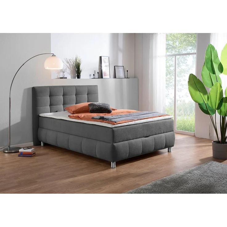 Home affaire Boxbett Marvao inkl. Bettkasten und Topper, Boxbett mit Bettkasten, inkl. Topper – Bild 1
