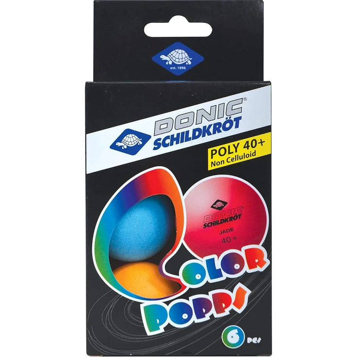 Tischtennisball Colour Popps, 6 farbige Bälle in Poly 40+ Qualität – Bild 6