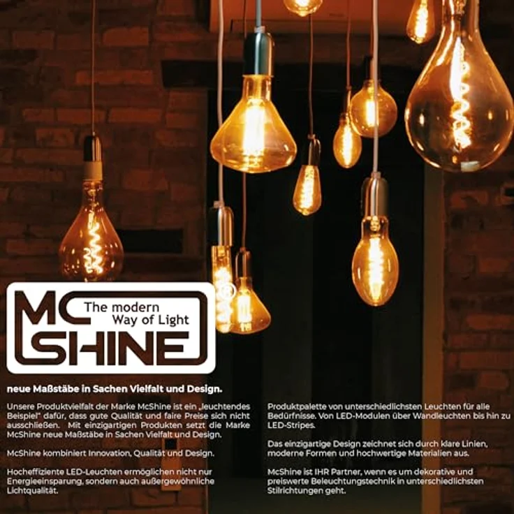 McShine LED Strahler GU10, MCOB 5W, 400 lm, 36° Abstrahlwinkel, warmweiß, energieeffizienter Halogen-Ersatz – Bild 3
