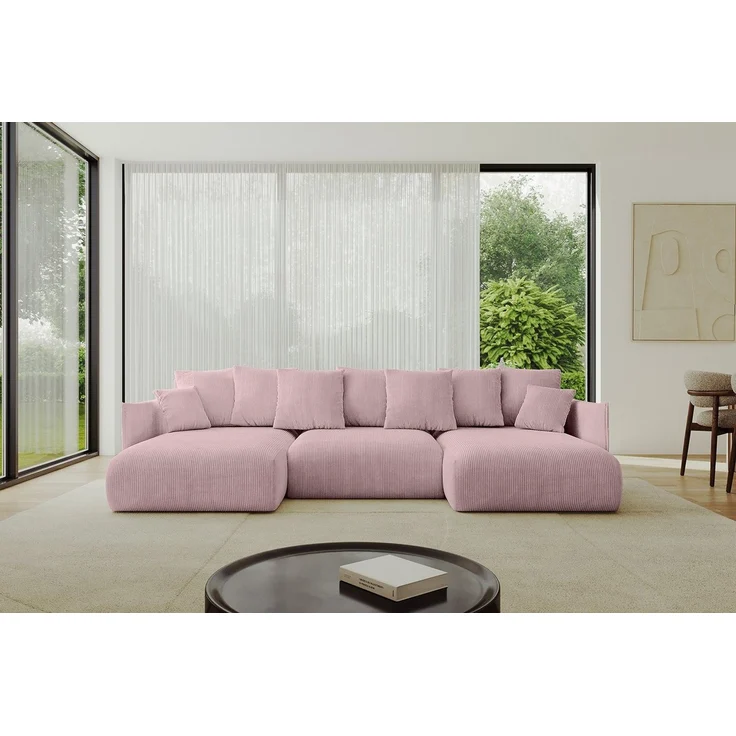 ALTDECOR Wohnlandschaft ONESK-U, Couch mit Schlaffunktion, Wohnzimmer - Ecksofa, Corner Sofa Bett Eckcouch Couch U-Form Schlafcouch Ausziehbar – Bild 1