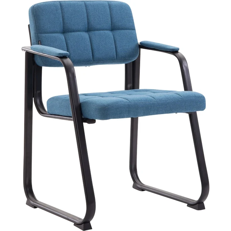 CLP Besucherstuhl Canada B Stoff mit Armlehne,blau – Bild 1