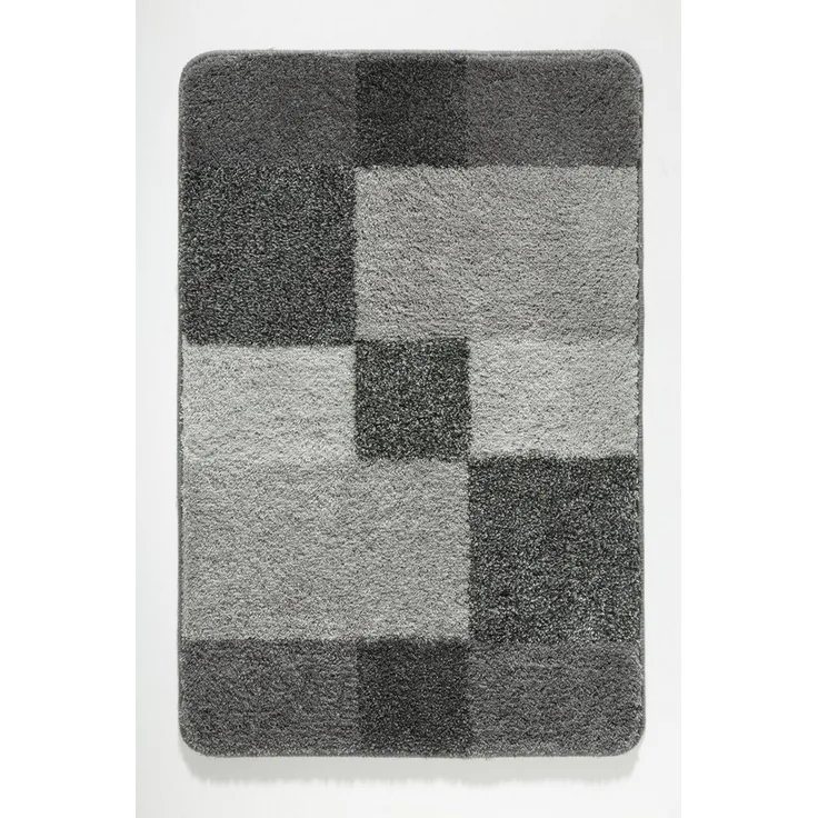 Kleine Wolke Badematte Kleine Wolke Badteppich JOANA LBH 120x70x2 cm silber Badematte