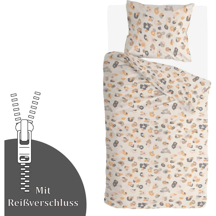 Bettwäsche-Set (135x200cm) - Byrklund Soft Animal Multicolor – Bild 3