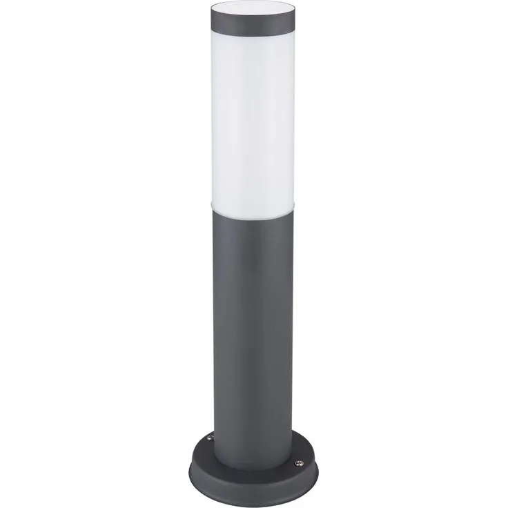 Sockelleuchte, Edelstahl anthrazit, Höhe 45 cm, BOSTON