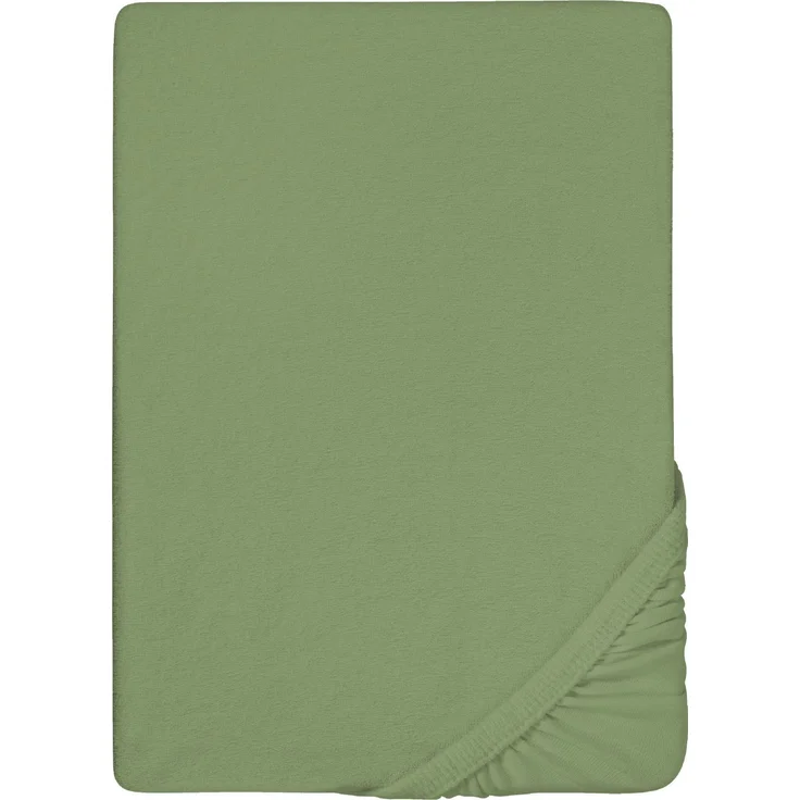 biberna Frottee-Stretch-Spannbetttuch 0012344, fichte, 1x 180x200 cm - 200x200 cm – Bild 5