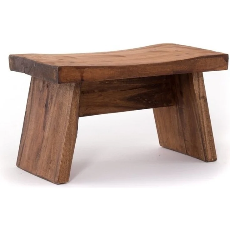 DESIGN DELIGHTS Hocker NOSTALGISCHER FUßHOCKER "SCHEMEL", Altholz massiv, Holzhocker, Farb – Bild 4