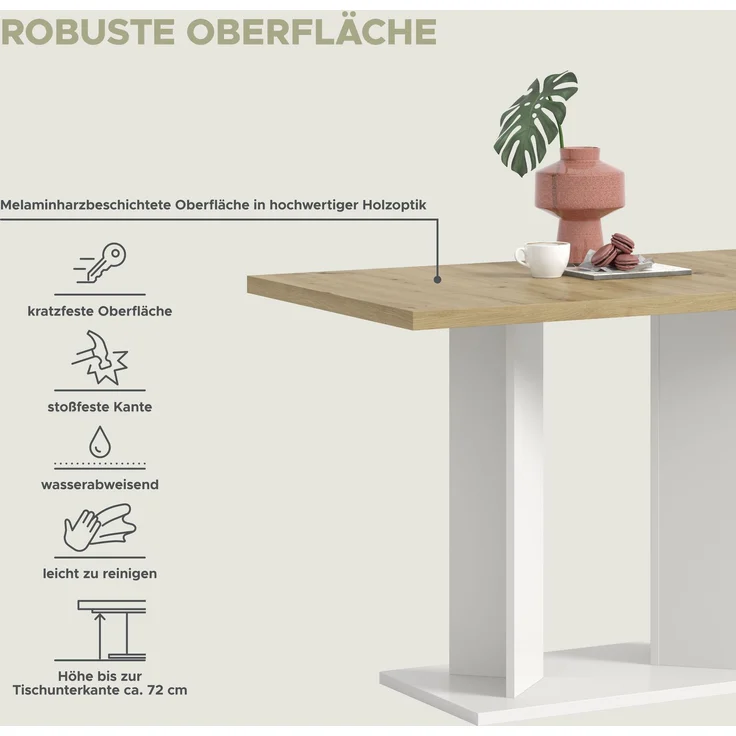 Gustav Esstisch in Artisan Eiche Nachbildung – Bild 6
