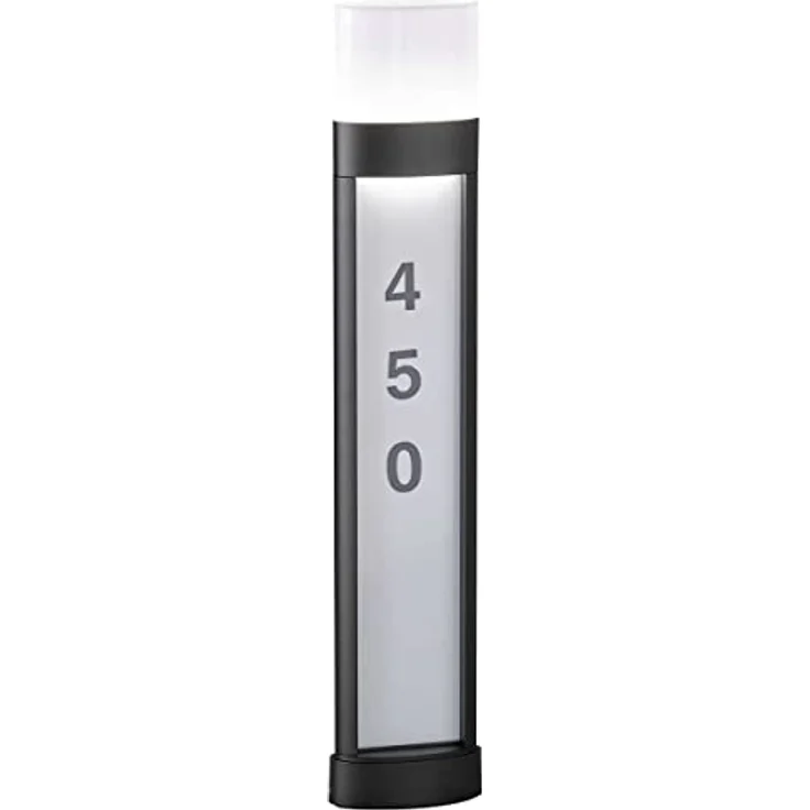 WOFI Außenleuchte Outdoor Line Diego, 1-flammig, Schwarz, LED Wegeleuchte mit Wandschalter und abnehmbarer Lichtquelle – Bild 1