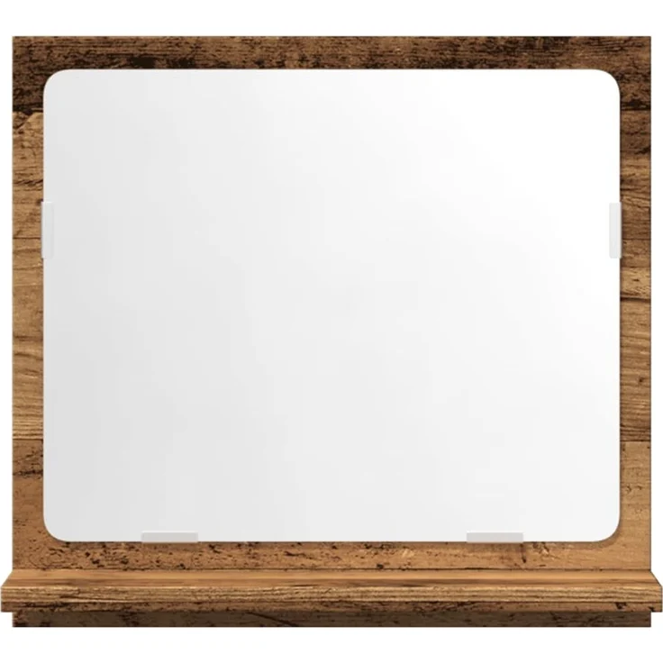 vidaXL Badspiegel mit Ablage Altholz-Optik 40x11x37 cm Holzwerkstoff 856187 – Bild 3