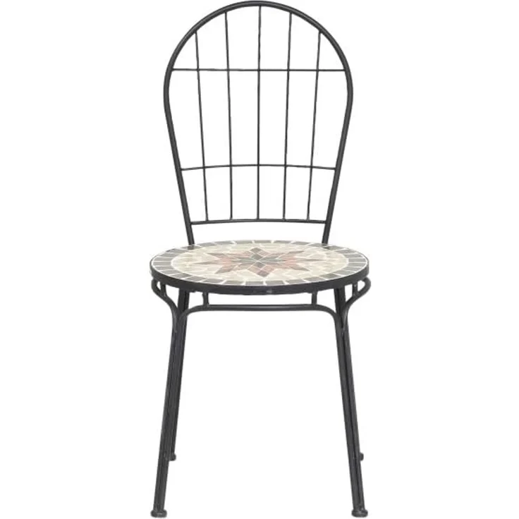 Stella Stapelsessel Gestell Stahl schwarz matt, Fläche Keramik mehrfarbig schwarz – Bild 4