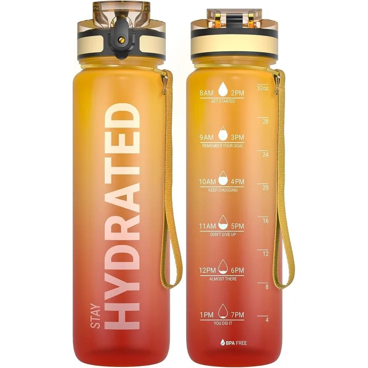 Sahara Sailor Trinkflasche 1L Auslaufsicher BPA-frei Tritan Sportflasche Gym