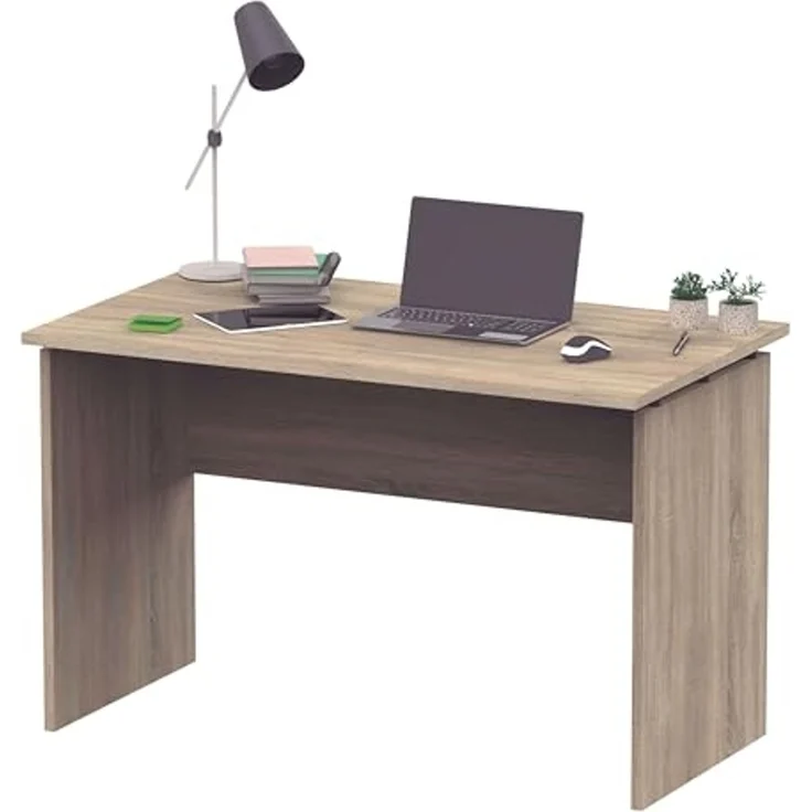 Muebles Pitarch | Bürotisch, Schreibtisch, Computertisch oder Studientisch, Cambrian Eiche, 76 x 120 x 68 cm (Höhe x Breite x Tiefe), modern, Modell Teide – Bild 1