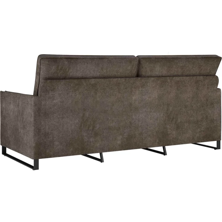 vidaXL 3-Sitzer Sofa Dunkelgrau 190 x 81 x 82 cm Kunstwildleder 42041001 – Bild 5