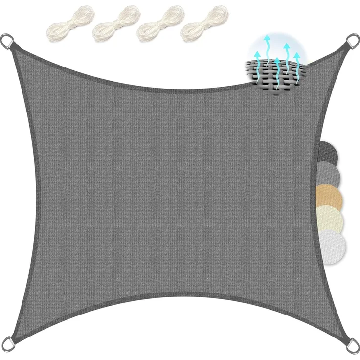 Sol Royal Sonnensegel SolVision HS9, HDPE rechteckig 200x200cm