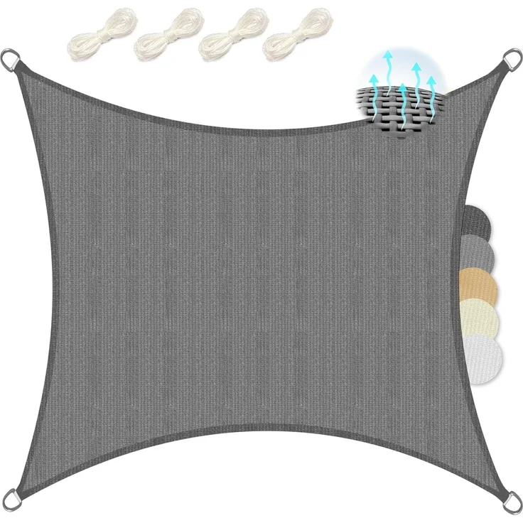Sol Royal Sonnensegel SolVision HS9, HDPE rechteckig 200x200cm – Bild 1