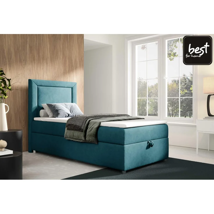Best For Home Trinity K3 Einzelbett mit Boxspringbett und Bonnell-Federkernmatratze – Bild 2