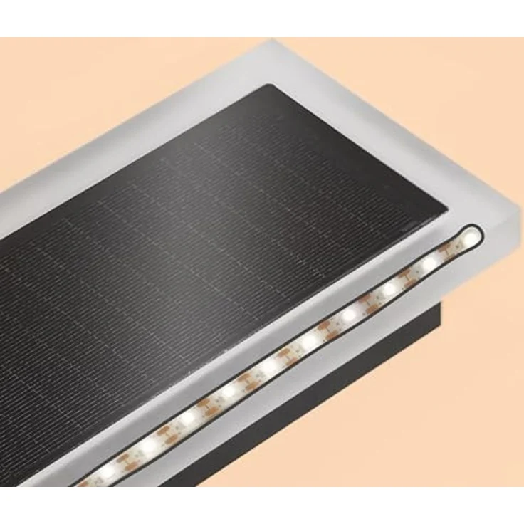 esotec LED Außen-Wandleuchte Solar Wandleuchte Smart Light, Fernbedienung CCT 580 LEDs außen 102652, 3 Lichtfarben einstellbar, automatisch EIN/AUS: ja, LED fest integriert, warmweiß, kaltweiß, tageslichtweiß, Fernbedienung, Solar, spritzwassergeschütz... – Bild 7