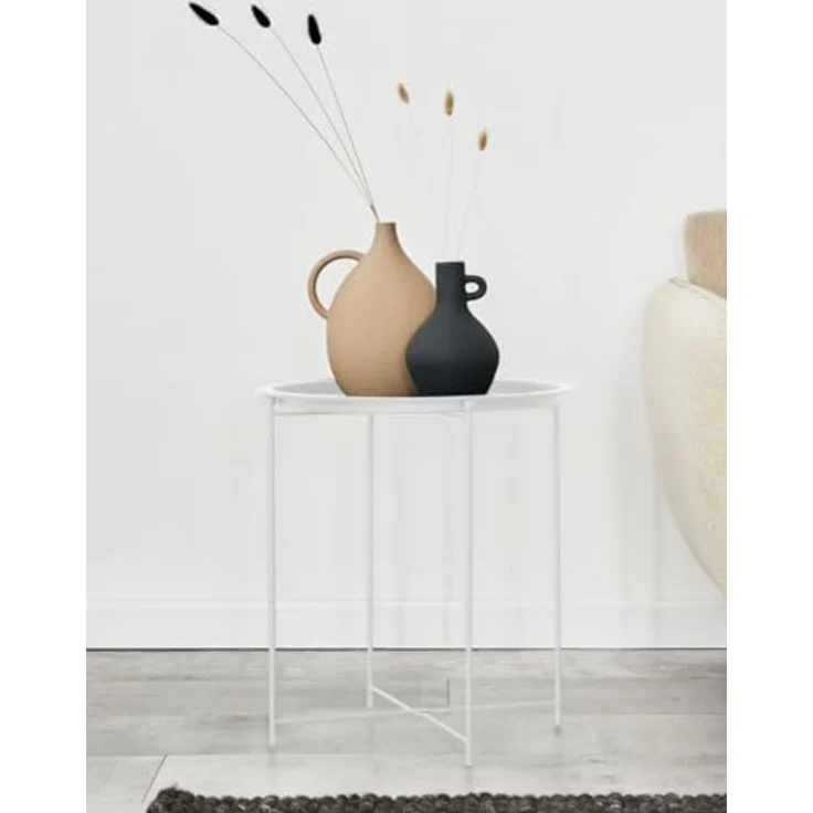 Amagohome Gartentisch Beistelltisch Ø 47 H 51 2. Wahl Gartentisch Balkon Tisch Terassentisch – Bild 2