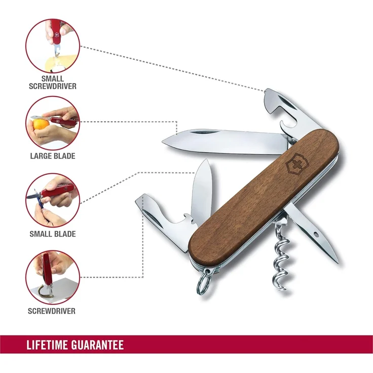 Victorinox Spartan Wood Taschenmesser 91 mm Nussbaum-Holz – Bild 4