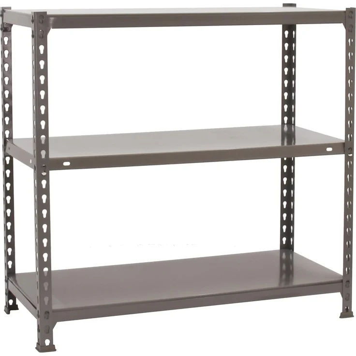 Simon Rack Ecoclick Regal mit 3 Ebenen, 70 kg Tragkraft und Biegepunkt, 900 x 1000 x 300 mm, Schwerlastregal, Garagenregal, Grau – Bild 1