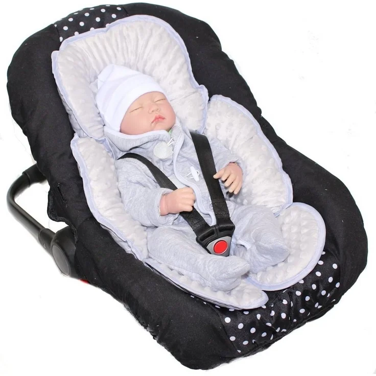 Primawela Sitzverkleinerer Sitzverkleinerer MINKY Einlage Baby Kind für Auto Babyschale Einsatz – Bild 3