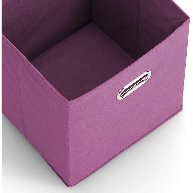 Aufbewahrungsbox mit Griff, Vlies - Lila – Bild 2