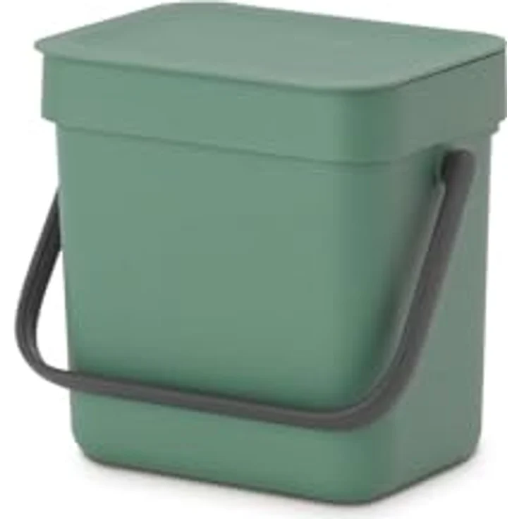 Brabantia 'Sort & Go' Abfallbehälter, Kunststoff, Fir Green, 3 Liter – Bild 2