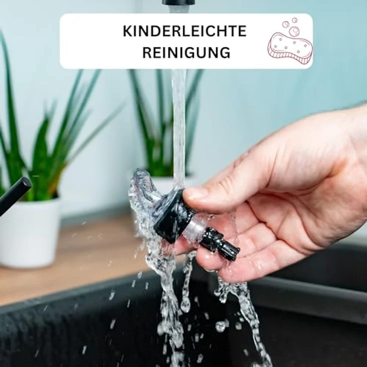 WESTMARK Flaschenausgießer »Auto-Pour« 4 cl, glasklar, 12 Stk. Dosierausgießer – Bild 8