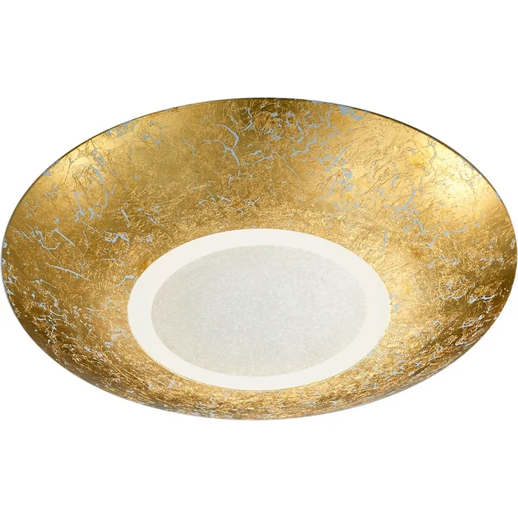 Design LED Deckenleuchte CHIROS mit Blattgold Ø 32cm