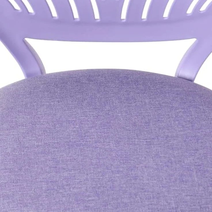FurnitureR Bürostuhl für Jugendliche, Arbeitsstuhl ohne Armlehnen, höhenverstellbar, eleganter Studienstuhl für Zuhause und Büro, Violett Morandi – Bild 5