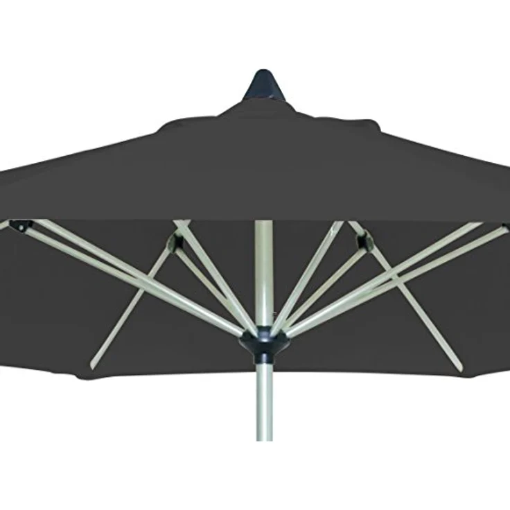 XXXL Xxxl Sonnenschirm, Rund, Anthrazit, Durchmesser 270 cm, Aluminiumgestell, UV-Schutz (UPF 51+), neigbar, mit Kurbelmechanismus – Bild 3
