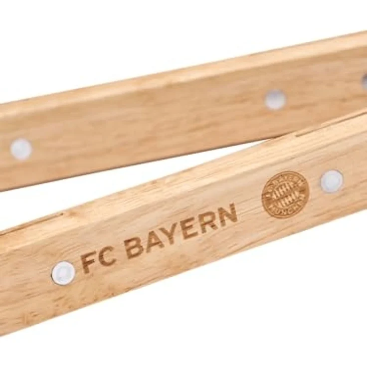 FC Bayern München Grillbesteck-Set FC Bayern München Grillbesteck 3er-Set I Wender, Zange, Gabel I Holz – Bild 4