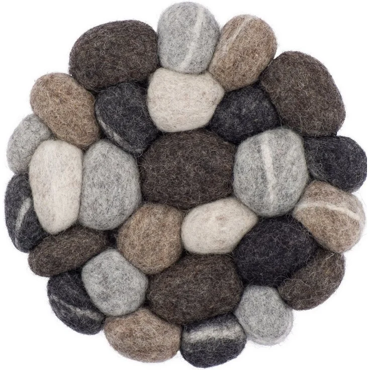 myfelt Topfuntersetzer Filzkugel Topfuntersetzer ⌀ 20 cm, Zubehör für Pfannen, Töpfe, Küchentisch, Auflaufformen, 100 % reine Schurwolle, hitzebeständig – Bild 1