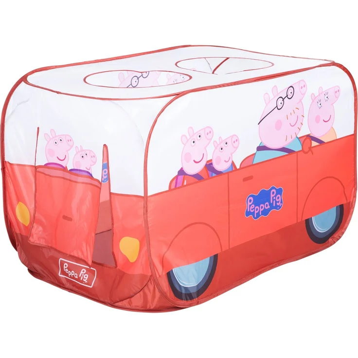 roba Pop-Up Spielzelt 'Peppa Pig' - mit Klappfunktion - Indoor & Outdoor - Rot / Weiß – Bild 4