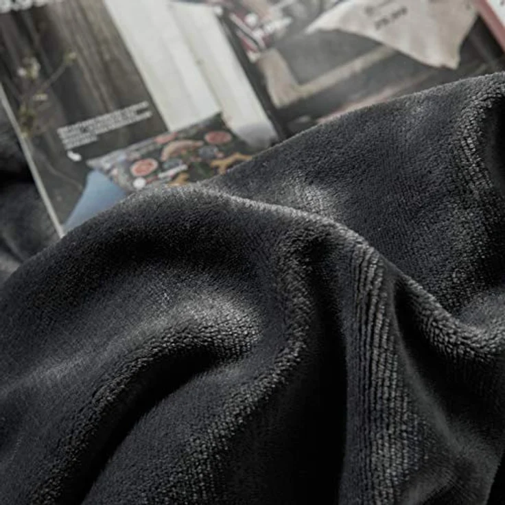 Wohndecke, Woltu, super Dicke Warme Fleecedecke Kuscheldecke Sofadecke – Bild 3