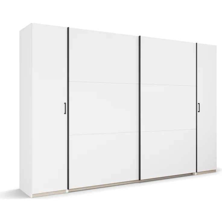 rauch Kleiderschrank, Dreh- und Schwebetürenschrank KRONACH, 4-türig, Alpinweiß, 311 x 210 x 59 cm – Bild 3