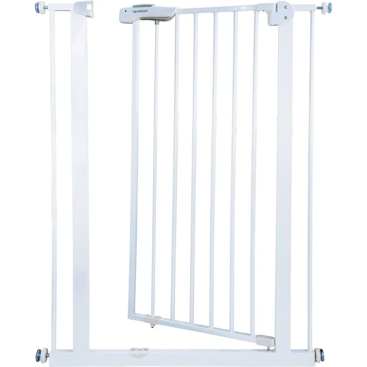 Absperrgitter Treppenschutzgitter weiß für 105-135cm Durchgang 110cm Hoch – Bild 4