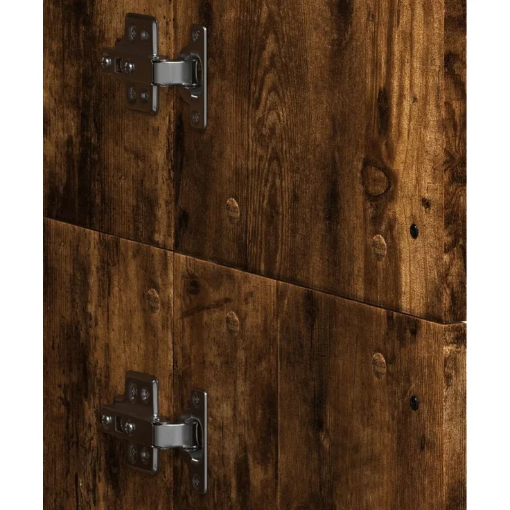 vidaXL Highboard Räuchereiche 60x35x180 cm Holzwerkstoff 3276669 – Bild 8