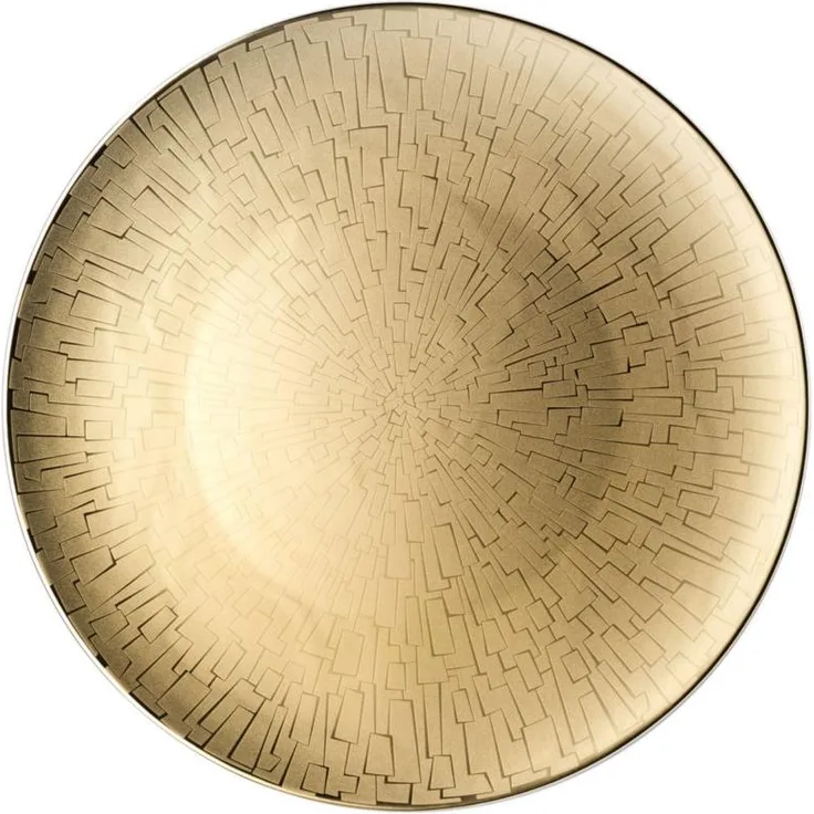 Platzteller 33 cm TAC Gropius Skin Gold Rosenthal Studio Line Platzteller, Spülmaschinengeeignet