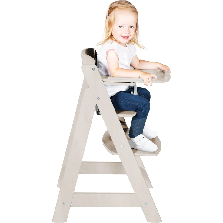 roba Essbrett aus Holz - Erweiterung & Zubehör für Hochstuhl Sit Up Flex - Kompatibel mit Gurtsystem und Hochstuhlauflagen - ab 6 Monaten - Stone washed – Bild 6