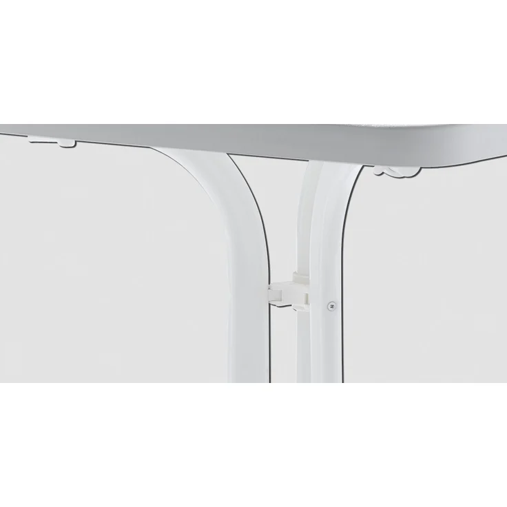 Klapptisch >Boulevard< in Mamor weiß, mecalit®-PRO - 115x72x69cm (BxHxT) – Bild 4