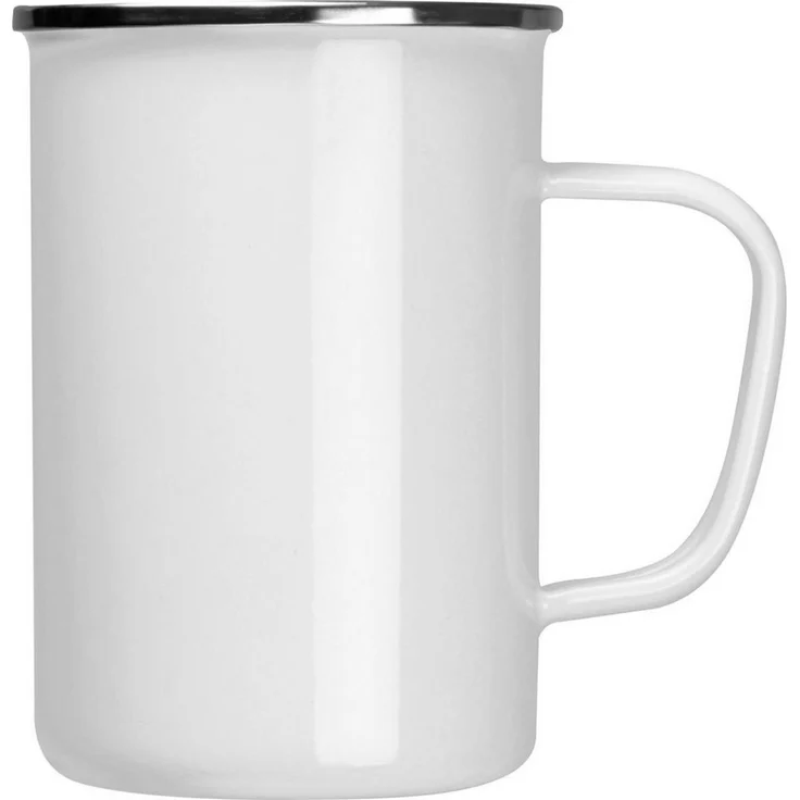Macma Tasse Emaille Tasse / Füllvermögen: 550ml / Farbe: weiß – Bild 4