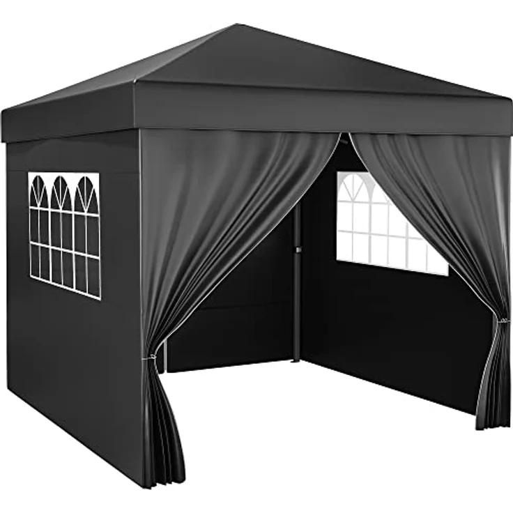 YITAHOME 3X3M Outdoor Pop Up-Pavillon mit Seite Faltpavillon, Wasserdichter Faltbarer Gartenpavillon Für Alle Jahreszeiten Camping Pavillon Anti-uv Mit Kostenlosen Höhenverstellbaren Für Party Märkte – Bild 3