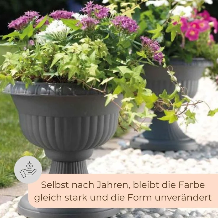 GarPet Blumentopf Blumentopf mit Ständer Blumensäule Standfuß Pflanztopf Blumenständer – Bild 7