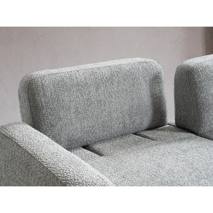 Sitzgruppe/Sofa Set - Wohnzimmergarnitur "Gardenia" 3+3+1-Grau/Weiß – Bild 4